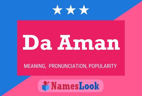 Da Aman Name Poster