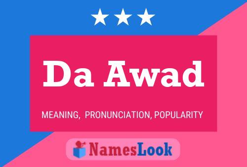 Da Awad Name Poster