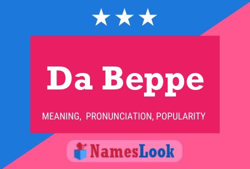 Da Beppe Name Poster