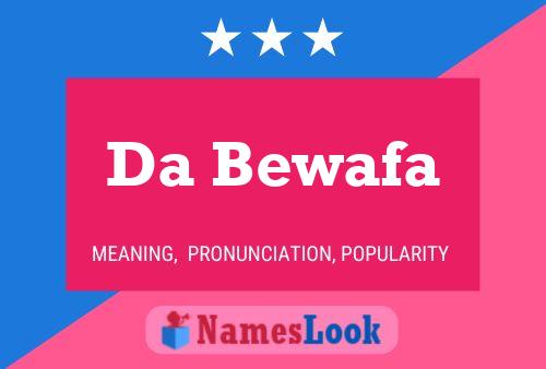 Da Bewafa Name Poster