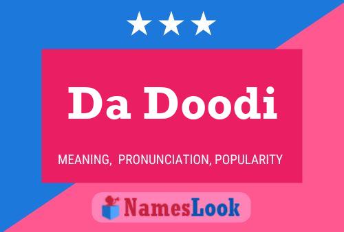 Da Doodi Name Poster