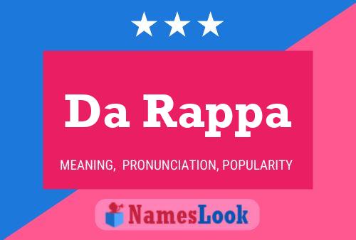 Da Rappa Name Poster