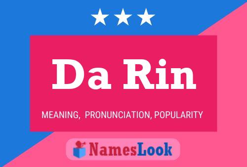 Da Rin Name Poster