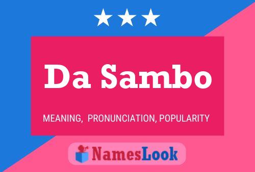 Da Sambo Name Poster