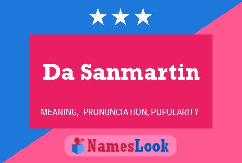 Da Sanmartin Name Poster