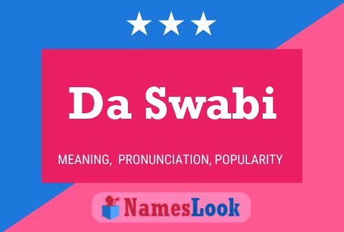 Da Swabi Name Poster