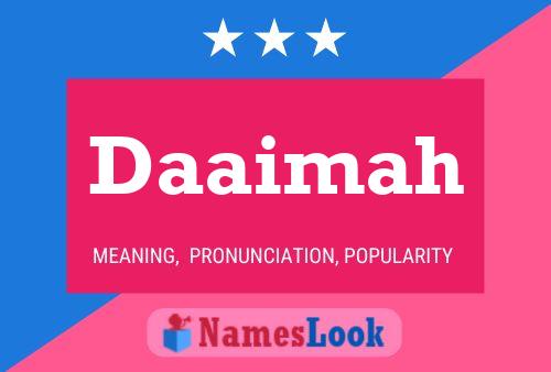 Daaimah Name Poster