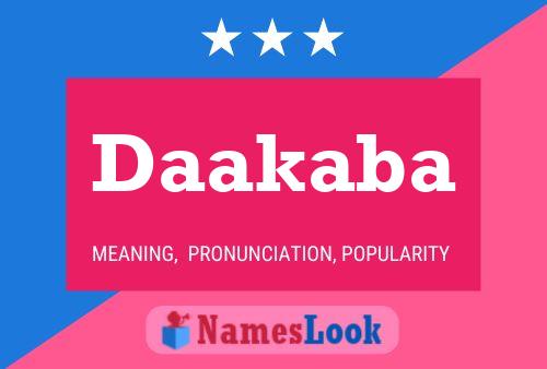 Daakaba Name Poster