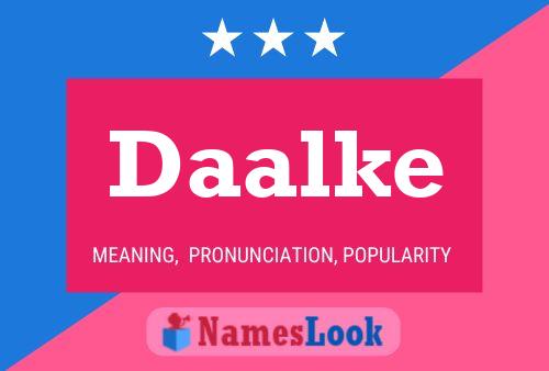 Daalke Name Poster