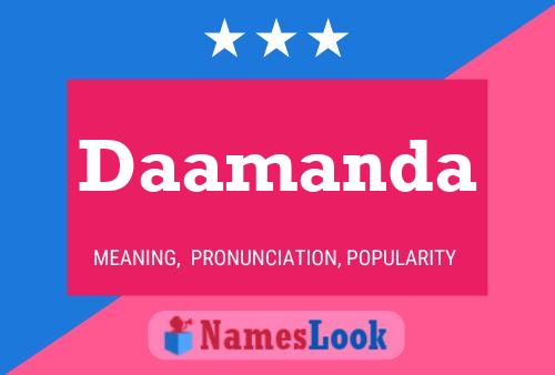 Daamanda Name Poster