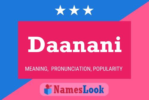 Daanani Name Poster