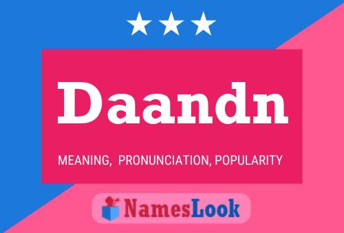 Daandn Name Poster