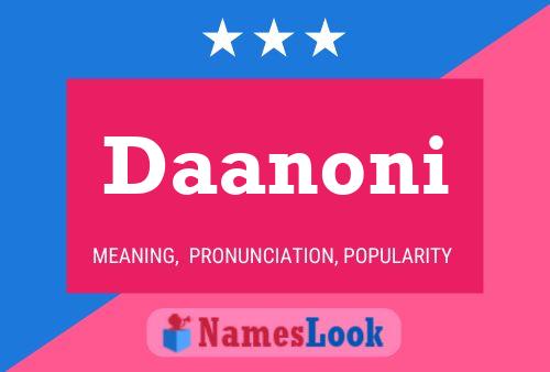 Daanoni Name Poster