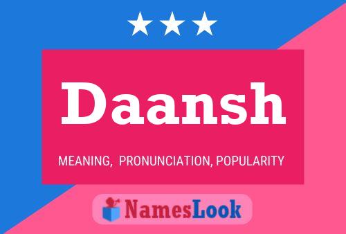 Daansh Name Poster