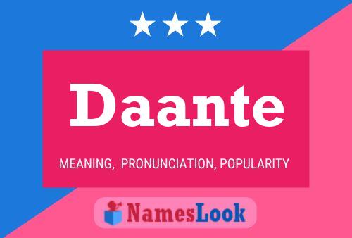 Daante Name Poster