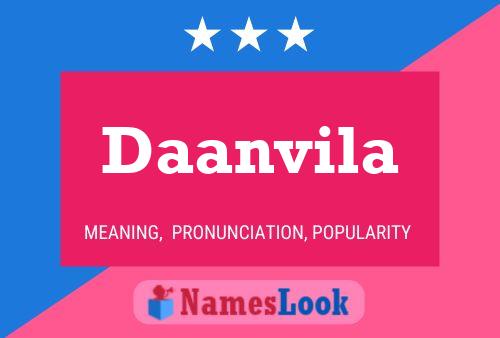 Daanvila Name Poster