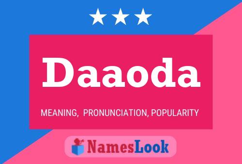 Daaoda Name Poster