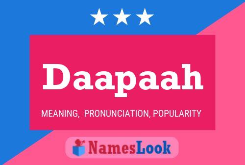 Daapaah Name Poster