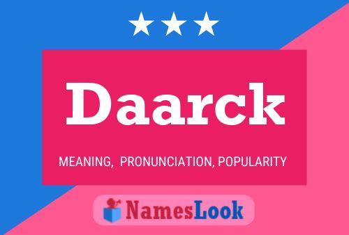 Daarck Name Poster