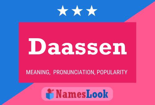 Daassen Name Poster