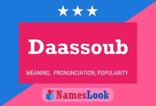 Daassoub Name Poster