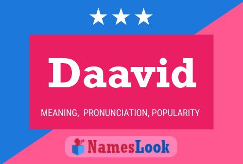 Daavid Name Poster