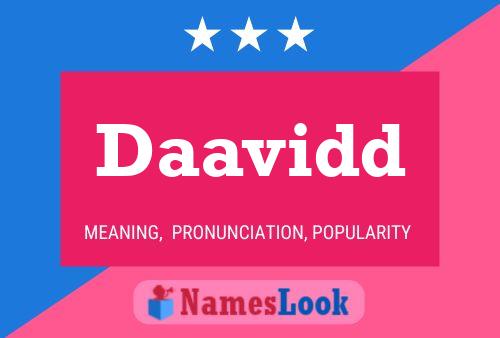 Daavidd Name Poster