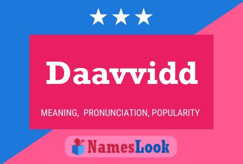 Daavvidd Name Poster