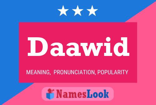 Daawid Name Poster