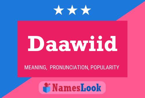 Daawiid Name Poster