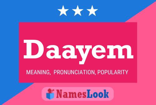 Daayem Name Poster