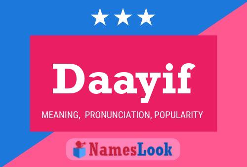 Daayif Name Poster