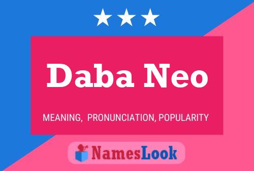 Daba Neo Name Poster