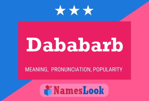 Dababarb Name Poster