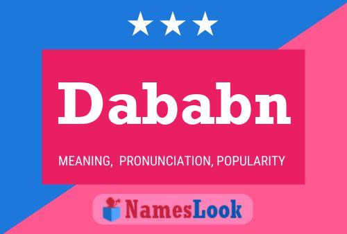 Dababn Name Poster