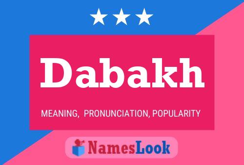 Dabakh Name Poster