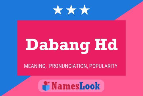 Dabang Hd Name Poster