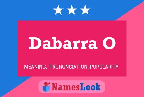 Dabarra O Name Poster