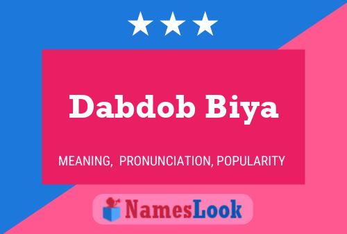 Dabdob Biya Name Poster