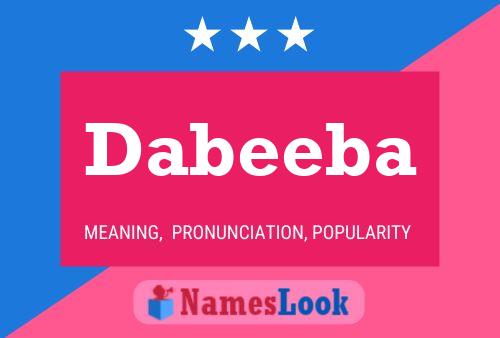 Dabeeba Name Poster