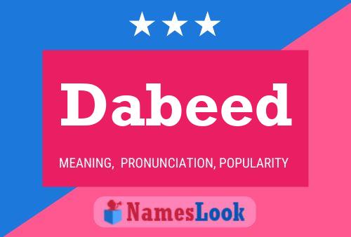 Dabeed Name Poster