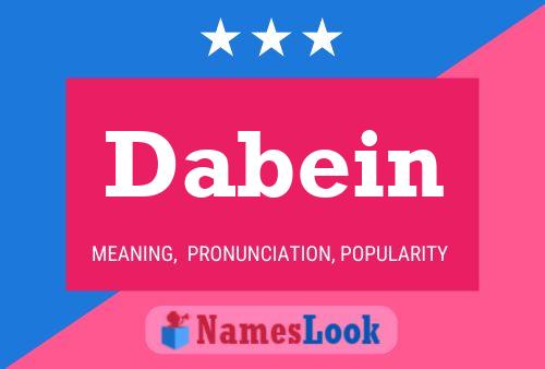 Dabein Name Poster