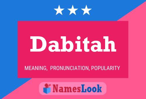 Dabitah Name Poster