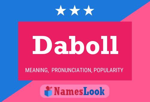 Daboll Name Poster