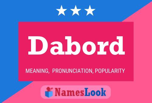 Dabord Name Poster