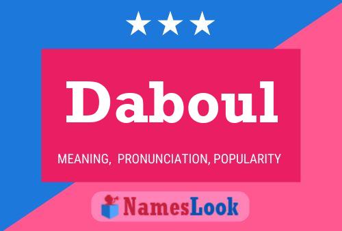 Daboul Name Poster