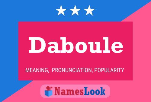 Daboule Name Poster