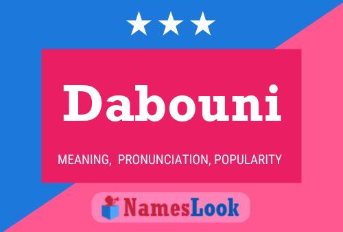 Dabouni Name Poster