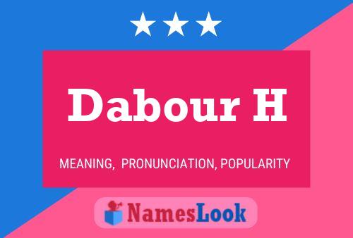 Dabour H Name Poster