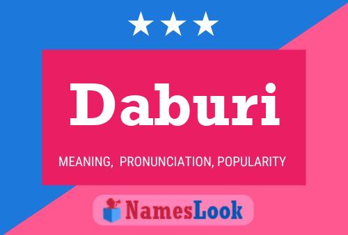 Daburi Name Poster